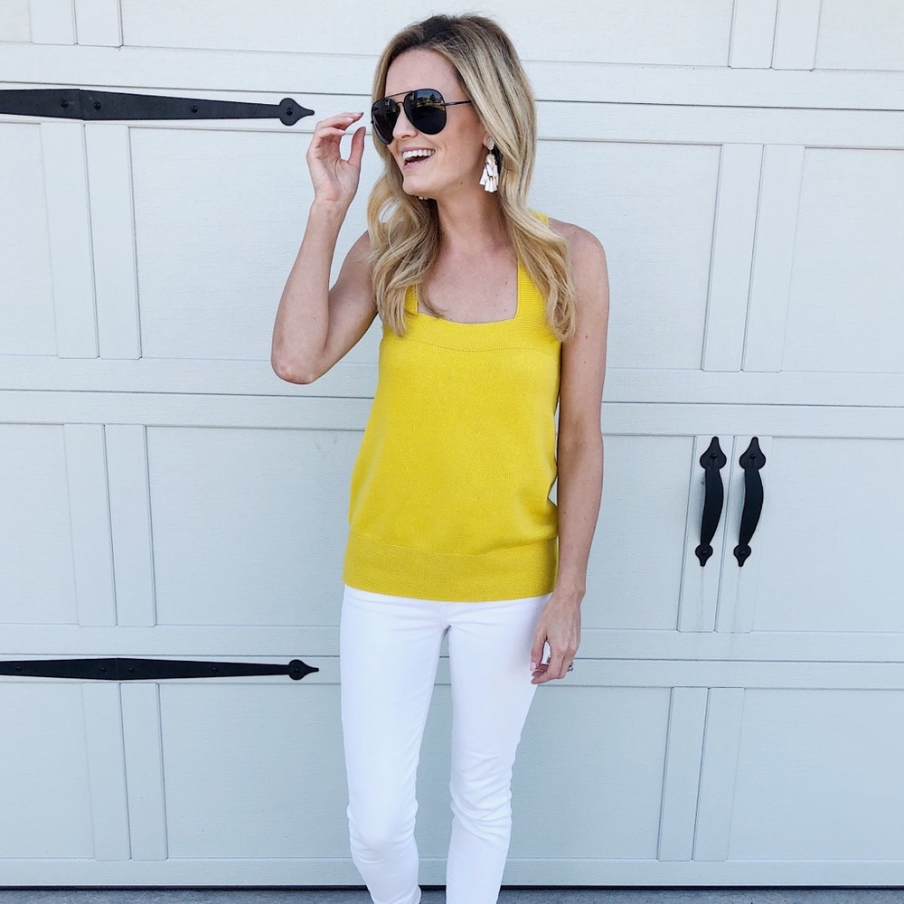Racerback yellow top